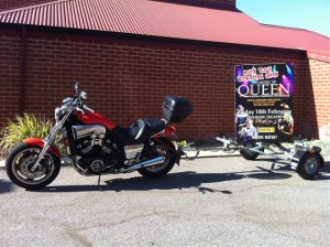 Bike towing Bulldog Folding Tariler