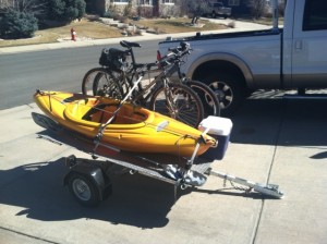Heading out for the weekend of biking and canoeing!